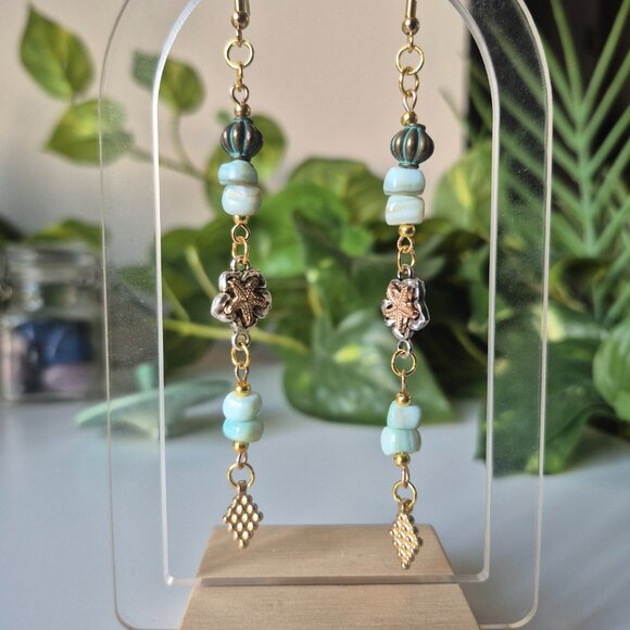 Mermaids Chest Dangle Earrings - Picture 6 of 6